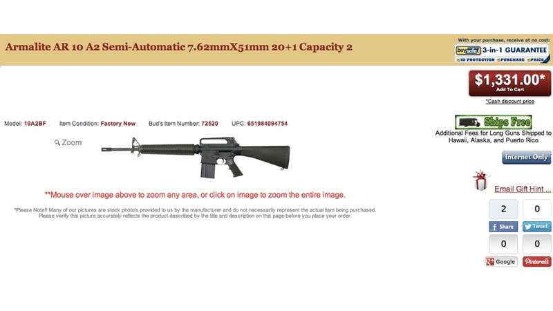 Illustration for article titled Buying a Ton of Guns on the Internet Is Cheap, Legal, and Shockingly Easy